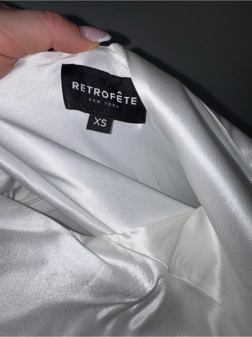 Retrofete Kelsa Dress - Ivory Silk - Worn once + Dry cleaned - Picture 5 of 9